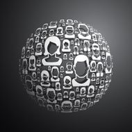 Connecting people concept