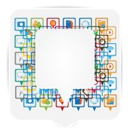 Socail network background design N3