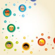 social network background N4