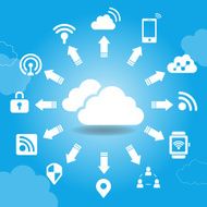 internet and cloud computing concept N2