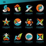 Logo template and globe vector web Icon N10
