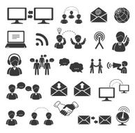 Set of communication icons N5