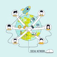 Social network concept N33