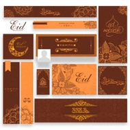 Floral social media post and header for Eid Mubarak N2