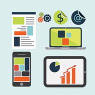 Flat design modern vector illustration icons N2