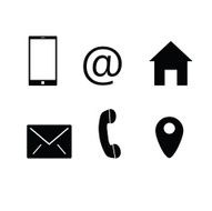telephone and internet icon vector