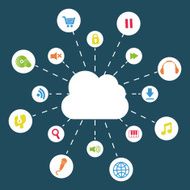 Cloud Computing design vector illustration N13