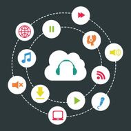 Cloud Computing design vector illustration N19