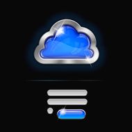 Futuristic cloud concept