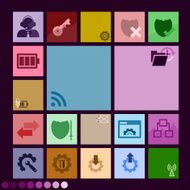Set of network icons N6