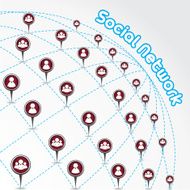 people connected over earth Social Network