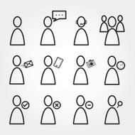 User and people icons N2