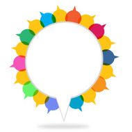 Colorful Speech Bubbles N17