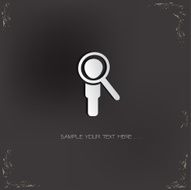 Searching businessman vector