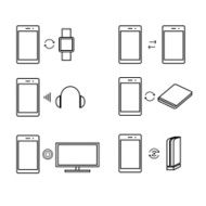 Smart phone connection icon
