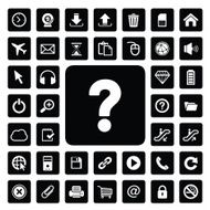website technology icon set