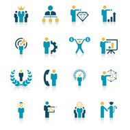 businessman icon set N6