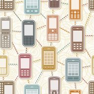 seamless retro mobile phone wallpaper