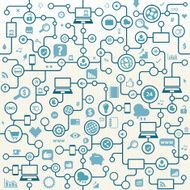 World Web Concept Seamless Pattern
