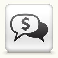 Square Button with Money Talk N3