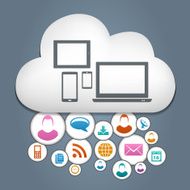 Cloud computing illustrattion N5