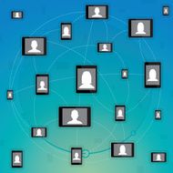 Global communication with touch screen tablets