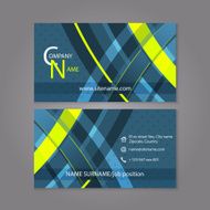 Professional business card template design N2