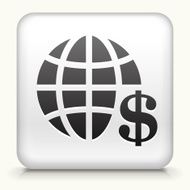 Square Button with Global Dollar N2
