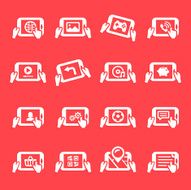 Digital Tablet Icons N2