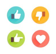 Set of glossy internet icons N4
