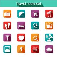 Travel vector icon set N2