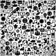 Circle Color Set of network icons N7