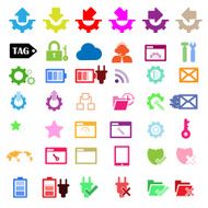 Set of network icons N9
