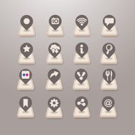 Social media icons vector - Grace Series