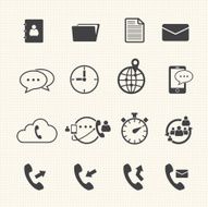 Phone and telecommunication icons N2