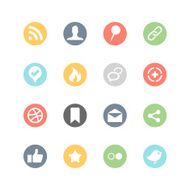 Social Media Icons Minimal Style N2