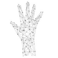 Hand network illustration N3