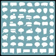 Big collection of speech bubbles