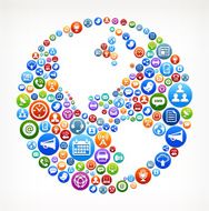 World royalty-free vector Social Networking and Internet Icon Set N2