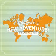 New adventure travel poster