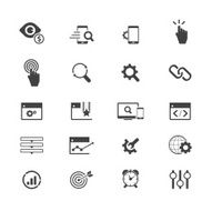 SEO services icon set N9