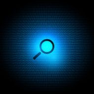 search concept on digital screen