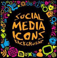 Social media icon background N2
