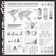 Notebook Black and White pen drawn infographics N2