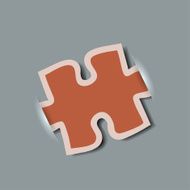 Vector creative computer puzzle background Eps10