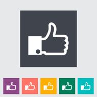 Like flat icon