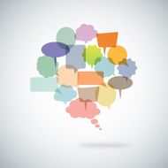 Colored speech bubbles N2
