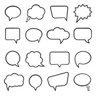 Speech bubbles for infographics N2