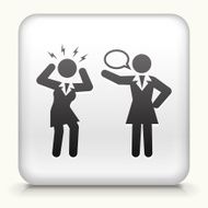 Square Button with Communication