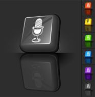 microphone 3D button design